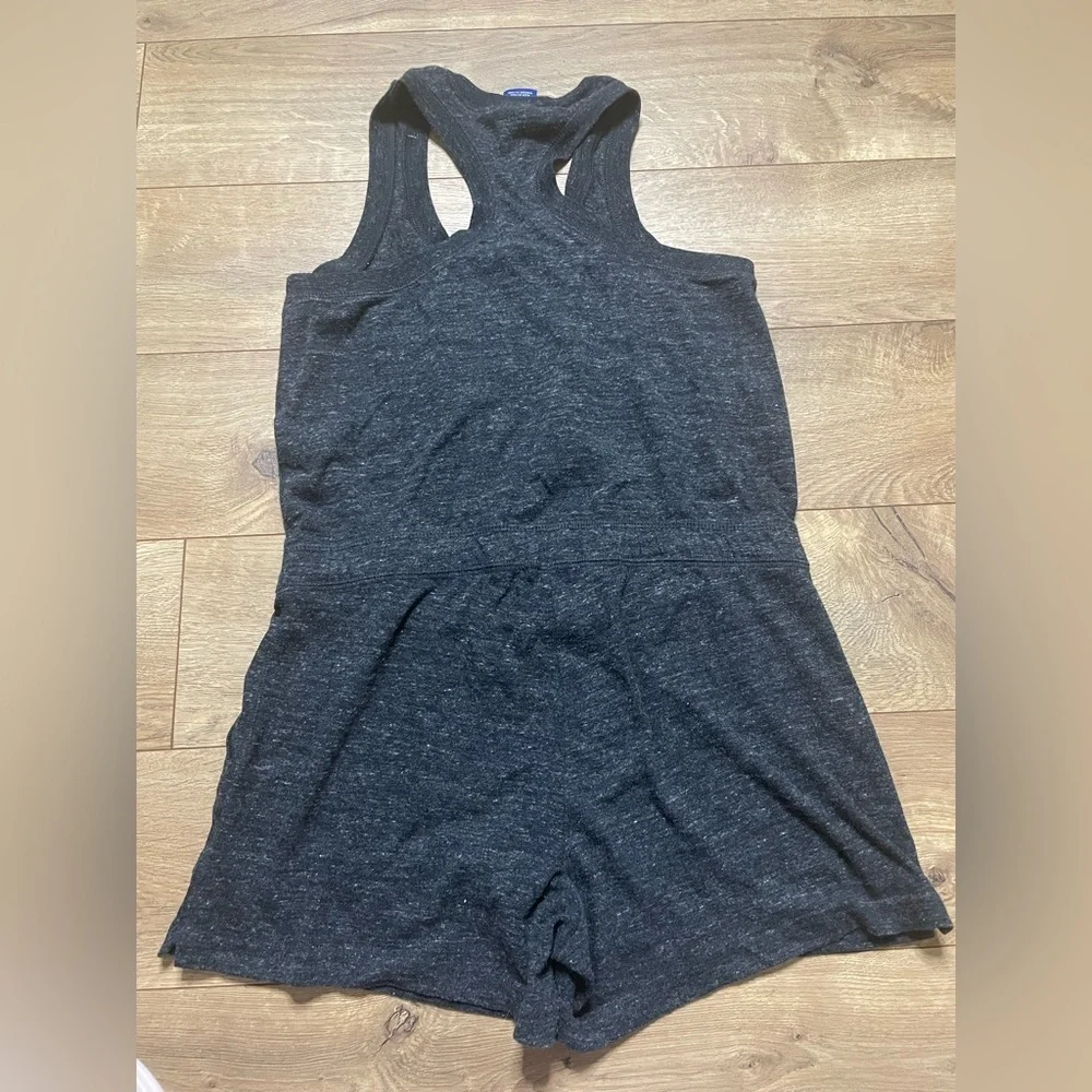 Nike Gym Vintage Racerback Romper in Heathered Grey Women's Sz Small